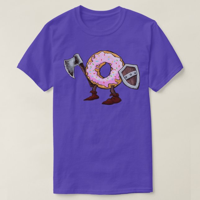 Camiseta Viking Odins Doughnut Warrior 2 (Frente do Design)