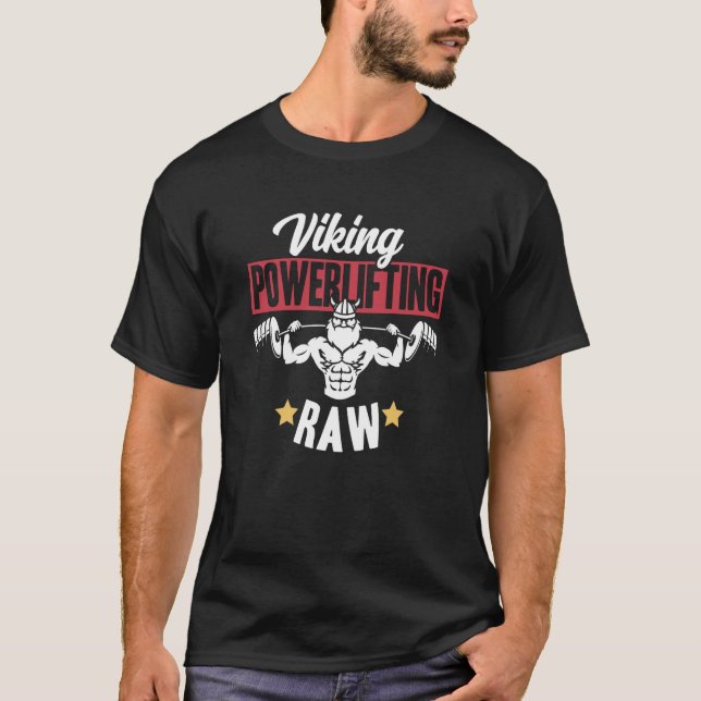 Camiseta Viking Powerlifting Treinamento de Força Bruto Aca (Frente)