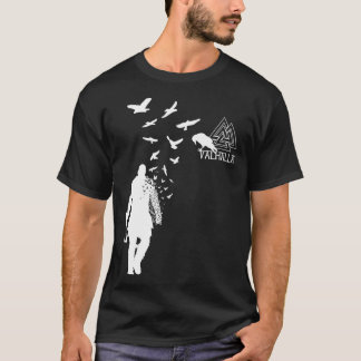 Camiseta Viking Ragnar Lodbrok Valhalla Odin Ravens Pullove