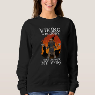 Camiseta Viking Sangue Passa Pelas Minhas Veias Em Valhalla