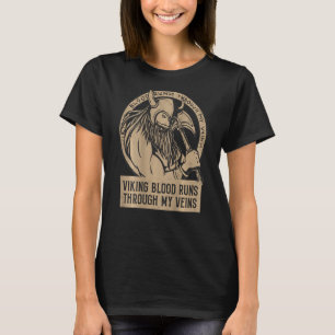 Camiseta Viking Sangue Passa Pelas Minhas Veias Pintadas De
