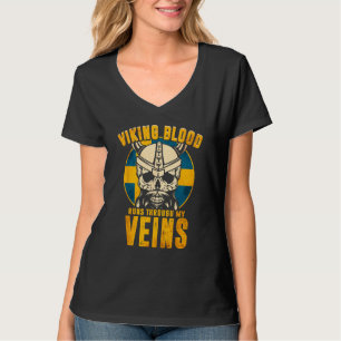 Camiseta Viking Sangue Passa Pelas Minhas Veias - Sueco Sue