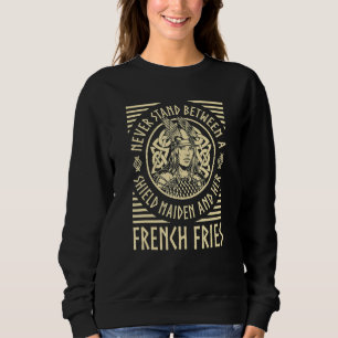 Camiseta Viking Shield Maiden French Fries Norse Valhalla