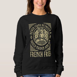 Camiseta Viking Shield Maiden French Fries Norse Valhalla