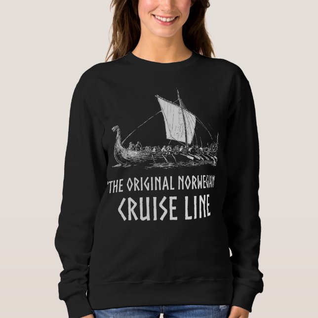 Camiseta Viking Ship Cruise Line Odin E Valhalla (Frente)