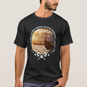 Camiseta Viking Skol Valhalla Norse Eu estou com alguém