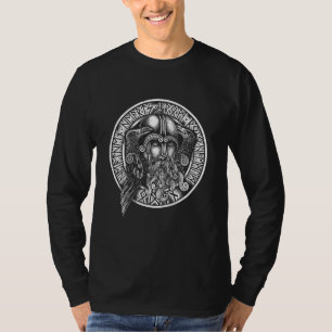Camiseta Viking Valhala Odin Thor Martelo Nordmann
