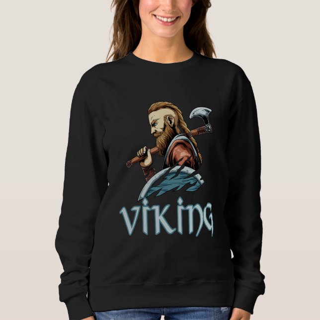 Camiseta Viking Viking Valhalla Odin Para Vikings Viking (Frente)