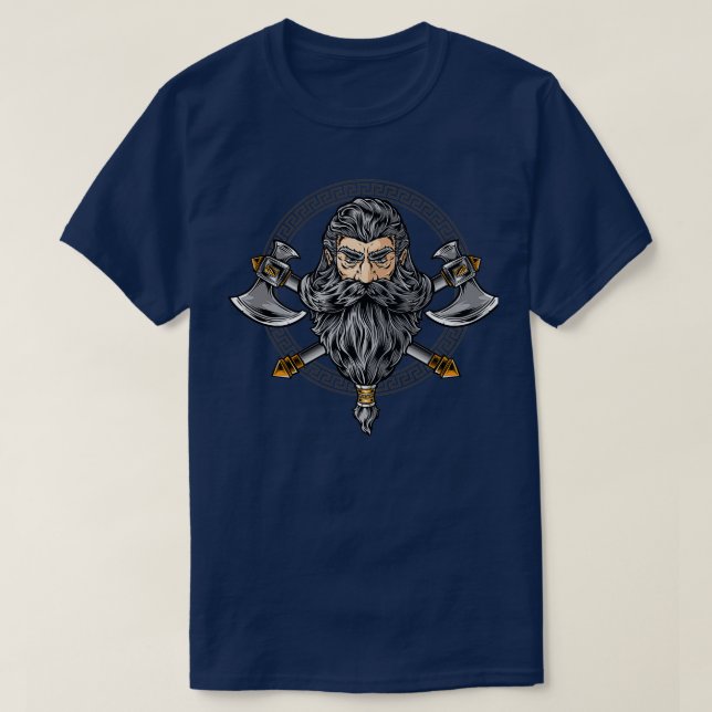 Camiseta Viking warrior com ax Classic TSirt (Frente do Design)