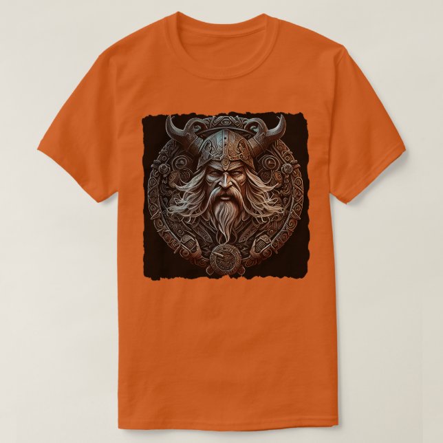 Camiseta Viking Warrior Emblem (Frente do Design)