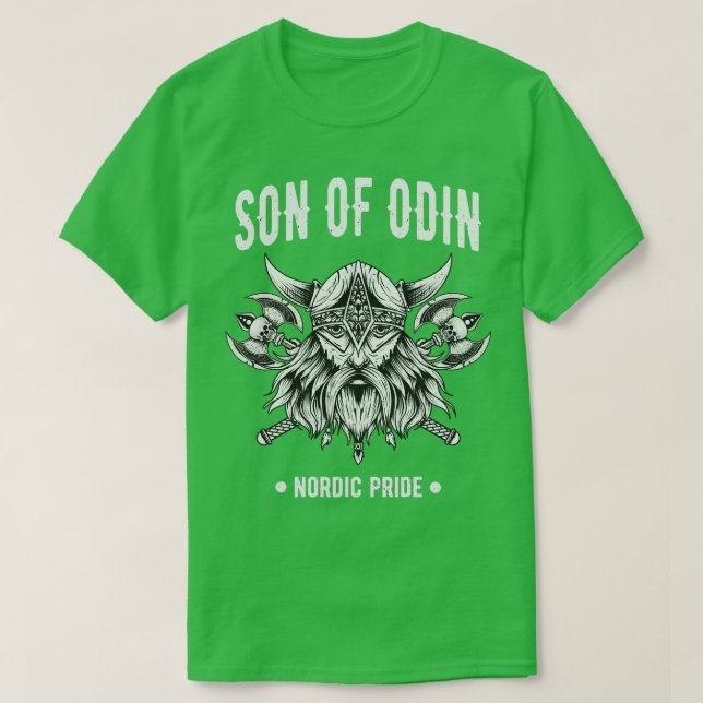 Camiseta Viking Warrior Filho De Odin Norse Mythology Asatr (Frente do Design)