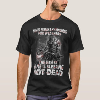Camiseta Viking Warrior Nunca Misture Minha Bondade Por Fra