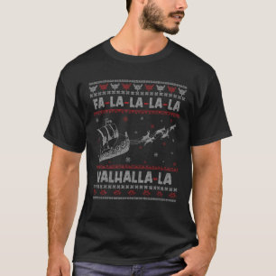 Camiseta Viking Winter Snow Engraçado Papais noeis de Natal