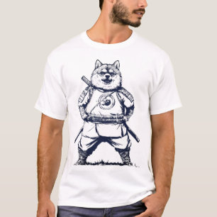 Camiseta Viking Wolf Warrior - Animal da fantasia medieval