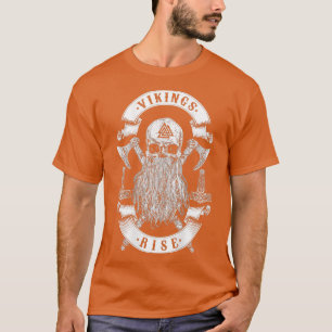 Camiseta Vikings Aumentam Viking Skull Beard Thor