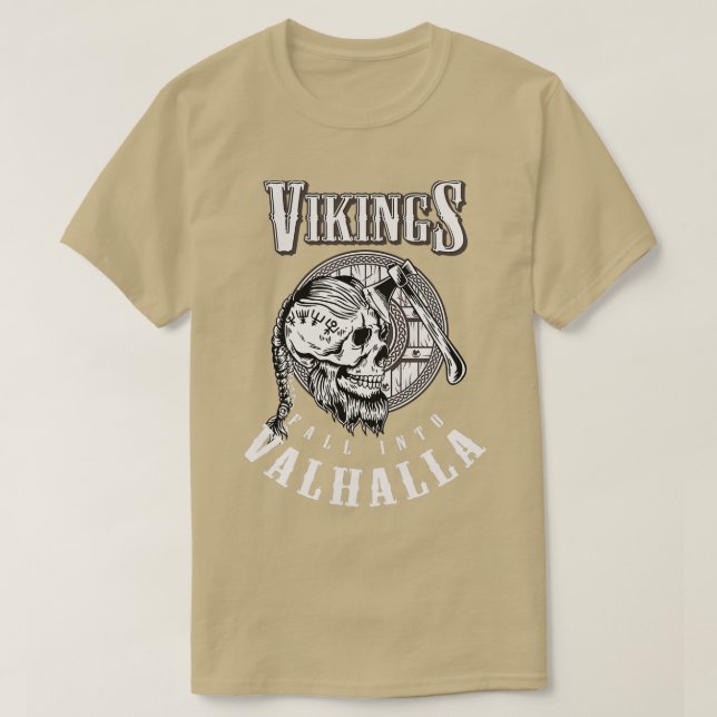 Camiseta Vikings caem no filme de Viking de Valhalla com ma (Frente do Design)