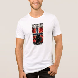 Camiseta Vikings da Noruega – Guerreiro Viking Bandeira da 
