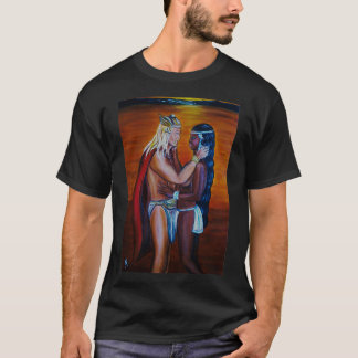 Camiseta Vikings Descobrem os amantes interraciais da Améri