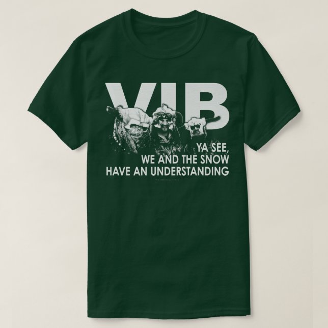Camiseta Vikings em preto nós e a neve (Frente do Design)