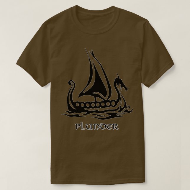 Camiseta Vikings Pilage e Plunder (Frente do Design)