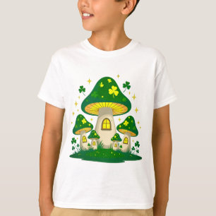 Camiseta Vila de Cogumelos Mágicos com Brilho