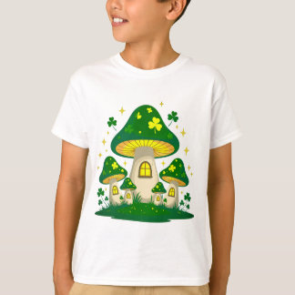 Camiseta Vila de Cogumelos Mágicos com Brilho