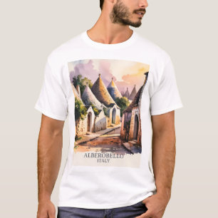 Camiseta Vila Italiana Trulli Vintage Alberobello Puglia