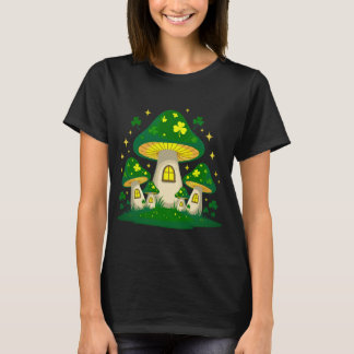 Camiseta Vila Mágica de Cogumelos com Luzes