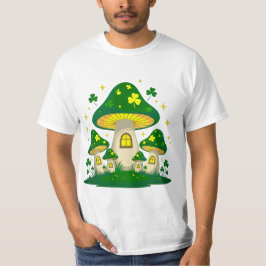 Camiseta Vila Mágica de Cogumelos com Luzes Brillantes