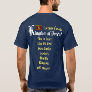 Camiseta Vila medieval da floresta boreal