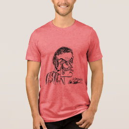 Camiseta vilão assustador desenho animado