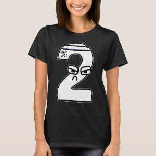 Camiseta Vilão Forte Número Dois Meninos Correspondendo ao
