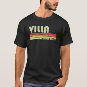 Camiseta VILLA Surname Funny Retro Vintage 80s 90s Aniversá