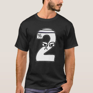 Camiseta Villain Forte Número Dois Meninos Correspondendo M