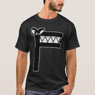 Camiseta Villain - Letra F Costume Boys Pixel Alphabet Lore