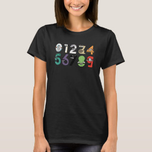 Camiseta Villain Número 0-9 Costume Boys Correspondendo Mau