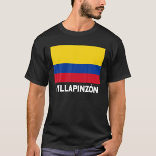 Camiseta Villapinzon Colombia Flag Emblem Escudo Bandera Cr