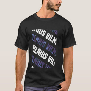 Camiseta Vilnius Camo Pattern Purple Camouflage