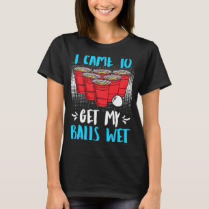 Camiseta Vim buscar as minhas bolas molhadas Beer Party Bee