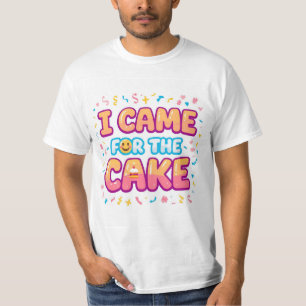 Camiseta Vim para o Bolo - Tee Festa Engraçado