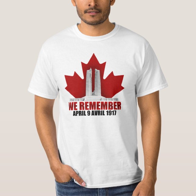 Camiseta Vimy Ridge que nós recordamos (Frente)