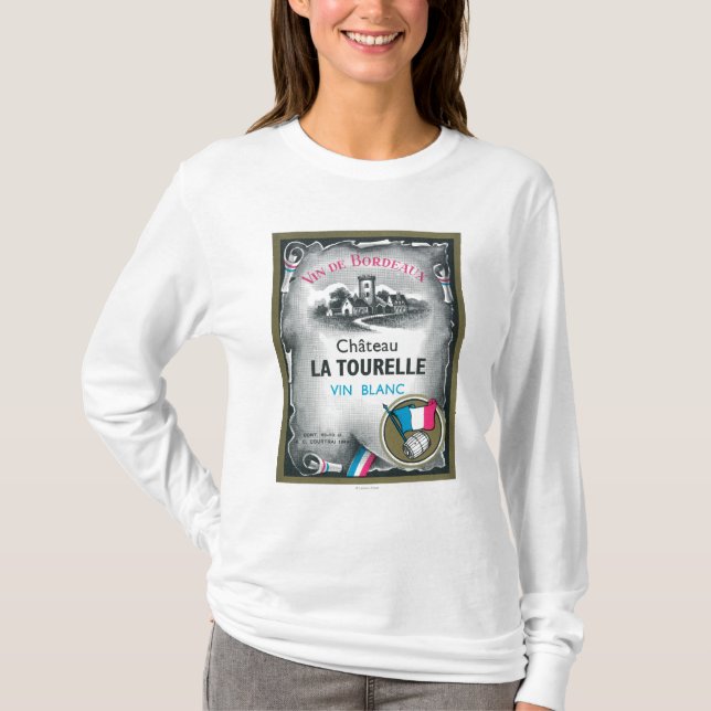 Camiseta Vin De Bordéus Vinho LabelEurope (Frente)