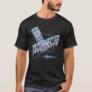 Camiseta Vin melancólico de telefone flip Y2K desconectado