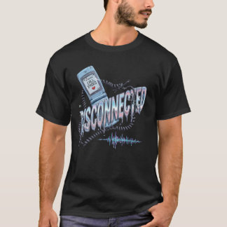 Camiseta Vin melancólico de telefone flip Y2K desconectado