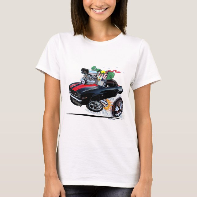Camiseta Vince Crains High Octane Art, Black 1969 Camaro (Frente)