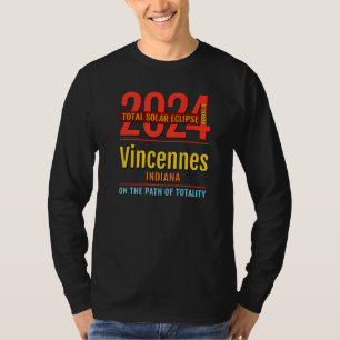 Camiseta Vincennes Indiana IN Eclipse Solar Total 2024 4