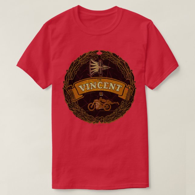 Camiseta Vincent Motorcicletas UK (Frente do Design)