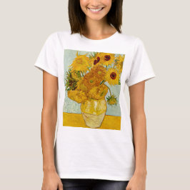 Camiseta Vincent Van Gogh 12 Girassóis Impressionista