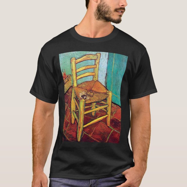 Camiseta Vincent Van Gogh - A Cadeira de Vincent com Cachim (Frente)