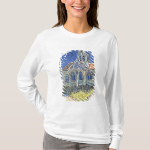 Camiseta Vincent van Gogh a igreja no Auvers-sur-Oise